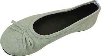 Generic Slip On Shoes Women Bow Casual Pumps Shoes Solid Color Stylish Elegant Lightweight Comfortable Classic Walking Shoe Work Office Leisure Green