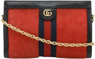 Gucci Pre-owned Cross Body Bags, female, Red, Size: ONE SIZE Pre-owned Vintage Cross Body Bag
