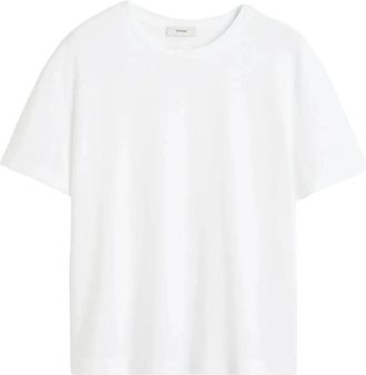 Toteme Klassiek T-shirt - Dames - T-shirts - Wit - XS - Katoen - Tops