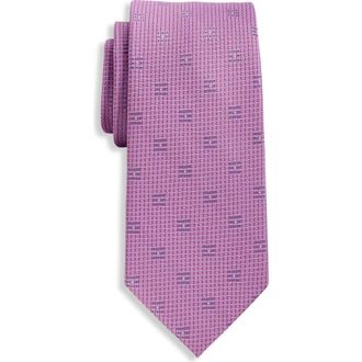 Michael Kors Big & Tall Palais Neat Tie in Orchid at Nordstrom, Size X-Large