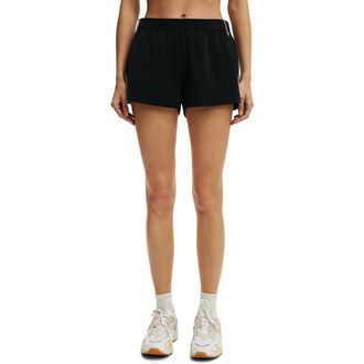 Cotton On Womens Active Ultimate Soft Track Short in Black at Nordstrom, Size Xx-Small