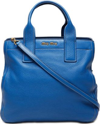 Miu Miu Borsa tote two-way in pelle 2000-2015 - Blu