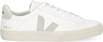 Veja White Campo Suede Leather Sneakers