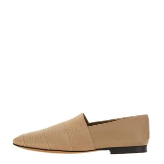 Ferragamo Womens Mixed-Media Ribbed Loafers, Size 7 C
