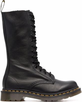 Dr. Martens Lace-up Boots - Dames - Veterlaarzen - Zwart - 36 EU - Leer - Schoenen