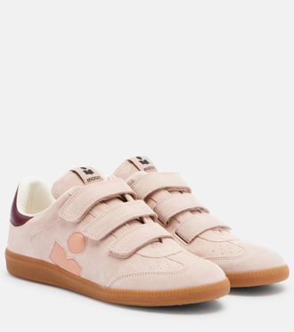 Isabel Marant Beth leather-trimmed suede sneakers
