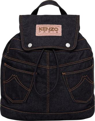 Kenzo Rugzak met vijf zakken - Heren - Rugzakken - Blauw - ONE Size - Katoen - Tassen