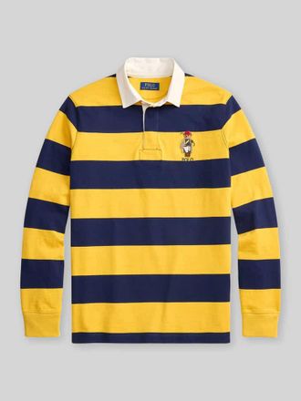 Polo Ralph Lauren Regular Fit Poloshirt aus reiner Baumwolle mit Polo Bear Stitching in GELB, Gr&ouml;&szlig;e XXL