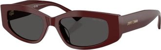 Jimmy Choo London Jc 5046Bu 505787 Brillen - Dames - Zonnebrillen - Rood - 53 MM - Accessoires