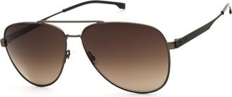 HUGO BOSS BOSS 1641/S 0R80 HA Matte Dark Ruthenium/Brown Gradient