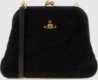 Vivienne Westwood Mini borsa a spalla in misto lana con monogram e logo Orb