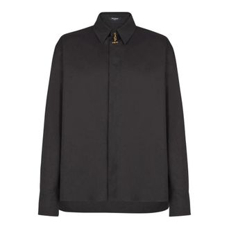 Balmain Hombre, Camisas, Negro, Talla: XL