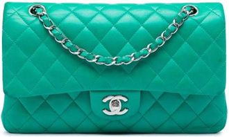 Chanel Borsa a spalla Pre-owned Double Flap - - Pre-owned - Donna - Verde - ONE SIZE