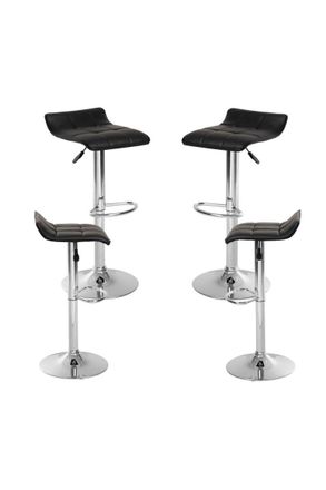 Regalos Miguel Packs Taburetes Cocina - Pack 4 Taburetes Bravio - Negro