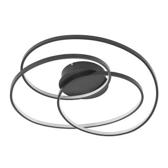 Lindby L&aacute;mpara De Techo Led kateryna En Negro - Lindby