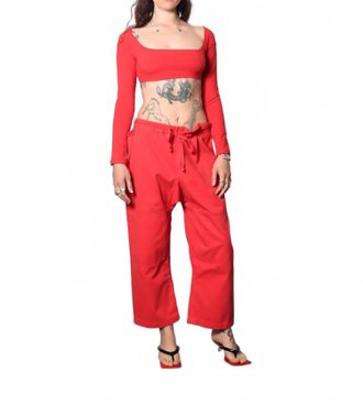 Gil Rodriguez El Tigre Chiquito Crop Top In Tomate