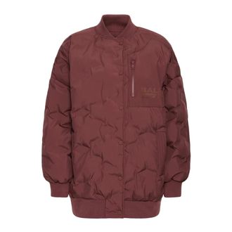 Ball Winter Jackets, female, Brown, Size: 2XS Quilted Bomber Jacket Chocolate Truffle