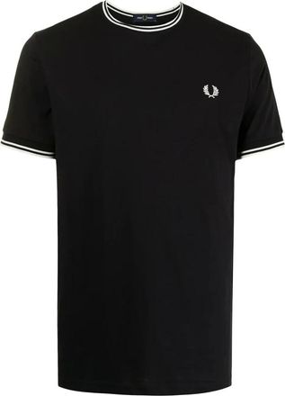 Fred Perry Heren, Tops, Zwart, Maat: XL