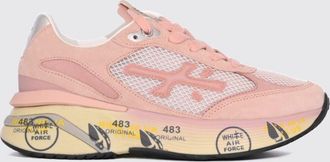 Premiata Moerund Sneakers in Leather, Suede and Mesh with Applied Logo