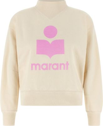 Isabel Marant Beige Mock Collar Sweatshirt