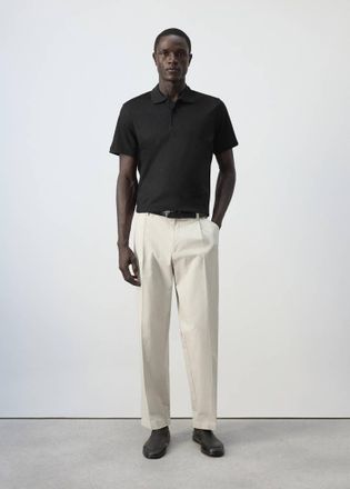 Mango Polo cotone regular-fit nero - Uomo - XXL - MANGO MAN