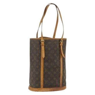 Louis Vuitton Pre-owned Bucket Bags, female, Brown, Size: ONE SIZE Pre-owned Bucket GM Shoulder Bag