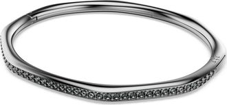 Swarovski Dextera Crystal Bangle in Ruthenium at Nordstrom, Size X-Large