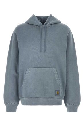 Carhartt Work in Progress Blue Relaxed Logo Hoodie