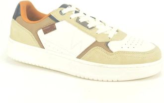 Wrangler Beige Combi Sneaker - Heren - Sneakers - Beige - 45 EU - Schoenen