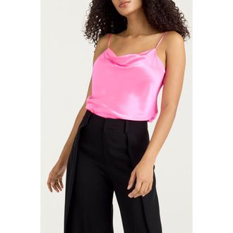 Cinq &agrave; Sept Marta Silk Camisole in Electric Pink at Nordstrom, Size Xx-Small