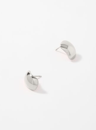 Simons Womens Oval dome earrings