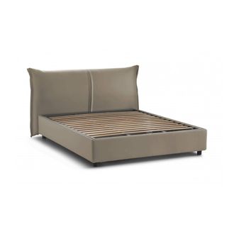 Talamo Italia Talamo Italia - Cama Matrimonial Cesira, Cama Contenedor Con Revestimiento De Tela, 100% Made In Italy, Apertura Frontal, Adecuado Para Colch&oacute;n Cm 160