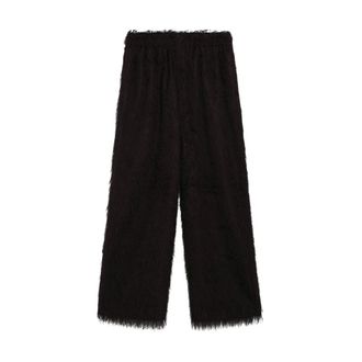 Frankie Shop Baxter Fringed Track Trousers - female - The Frankie Shop - Wide Trousers - Brown - M - Trousers