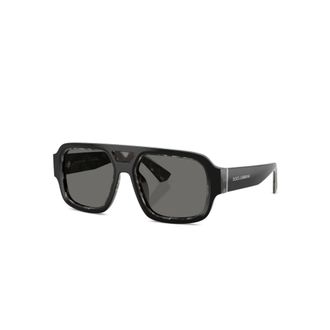 Dolce & Gabbana Sunglasses, male, Black, Size: 55 MM Square Sunglasses