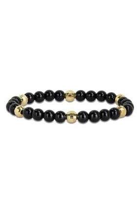 Delmar Black Agate Beaded Bracelet at Nordstrom Rack