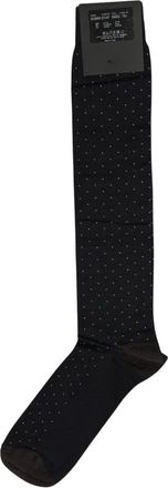 Dolce & Gabbana Sokken tot over de kuit met polkadots - Heren - Sport - Zwart - Maat: ONE Size Katoen