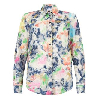 Moschino Floral Long-sleeve Shirt - female - Moschino - Shirts - Multicolor - XL - Blouses & Shirts