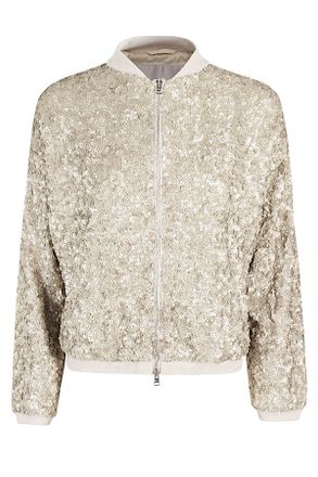 Herno Gold Sequin Bomber
