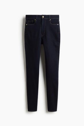 H&M Skinny High Waist Jeans in Dark Denim Blue at Nordstrom, Size 12
