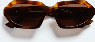 Bottega Veneta Classic Oval Sunglasses - Brown - Unisex