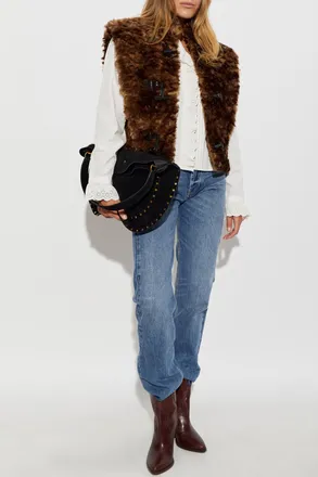 Isabel Marant Jocya Faux Fur Vest, Womens, Brown