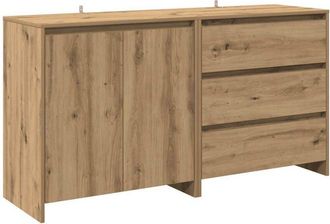 vidaXL Credenza 2 pz Rovere Artigianale in Legno Multistrato - Vidaxl