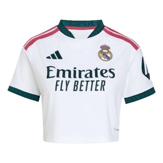 adidas (WMNS) adidas Real Madrid 26/27 Home Cropped Jersey White KC4237