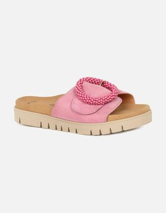 Gabor Womens Everly Womens Mule Sandals - Pink - Size: 6.5