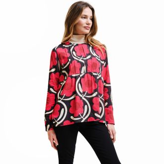 Regatta Regtta Womens Orla Kiely Long Sleeve Lightweight Blouse Top - Pink - 14