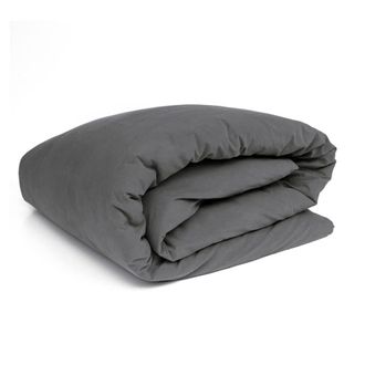 Decoclico Funda de edred&oacute;n de percal lavado gris pizarra 240x220 cm