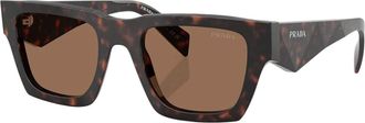 Prada Sunglasses, unisex, Brown, Size: 50 MM Pillow Sunglasses