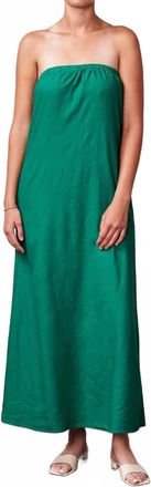 Stateside Column Maxi Dress In Campus Green