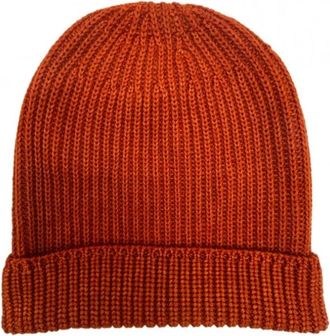 FILIPPO DE LAURENTIIS Beanies, unisex, Orange, Size: ONE SIZE Beige Wool Hat
