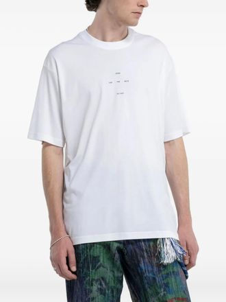 Song for the Mute T-shirt met logoprint - Wit
